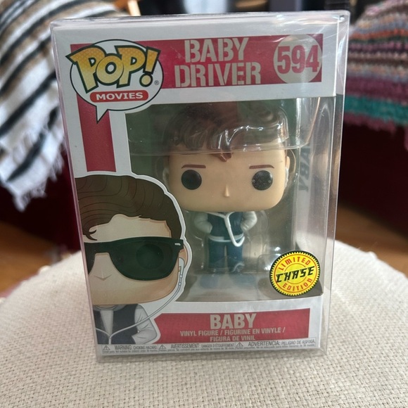 Funko Other - Funko Pop Baby Driver #594 Baby Limited Edition Chase Used Protector Included